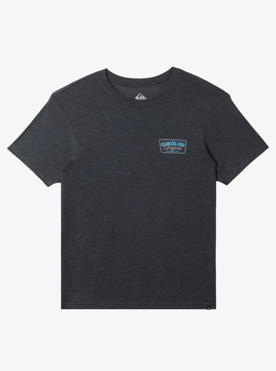 Mens Quiksilver Tees | Adrenaline Spike Mod T-Shirt Charcoal Heather