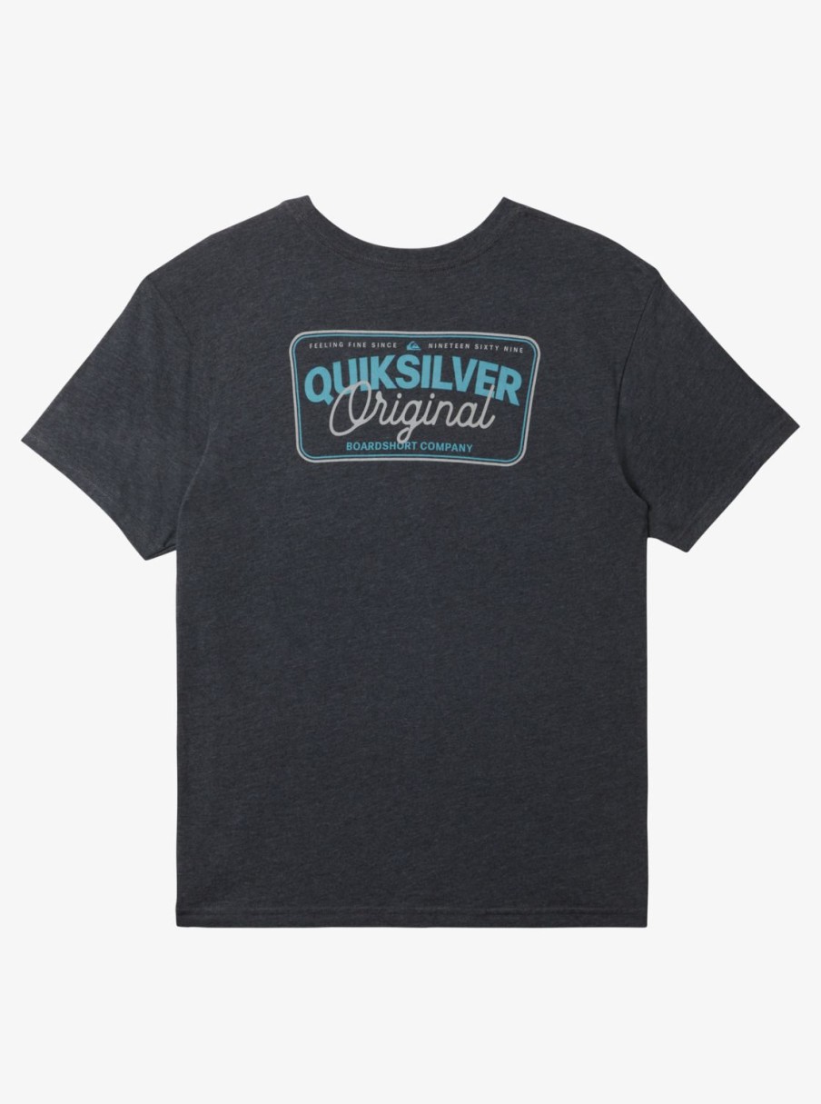 Mens Quiksilver Tees | Adrenaline Spike Mod T-Shirt Charcoal Heather