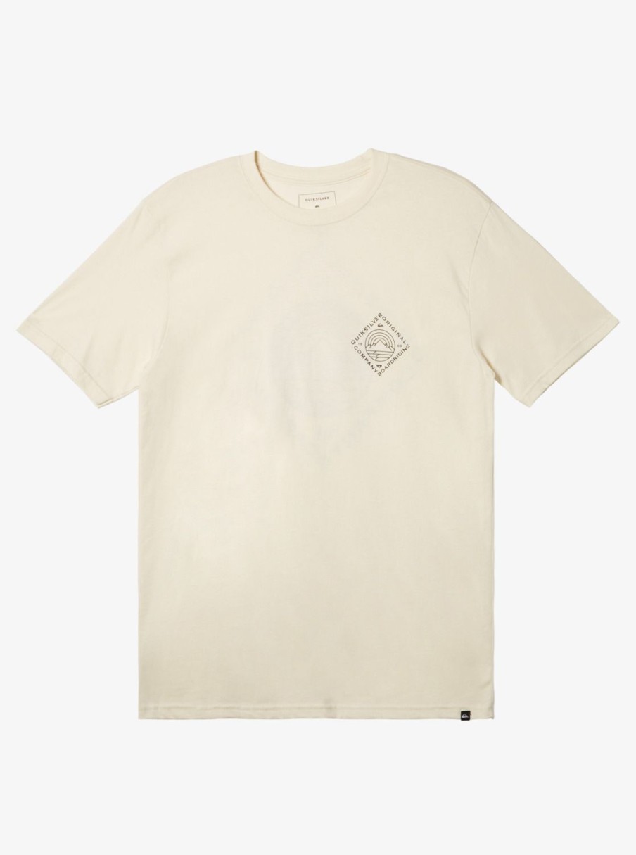 Mens Quiksilver Tees | Scenic View T-Shirt Birch