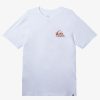 Mens Quiksilver Tees | Funky Filler T-Shirt White