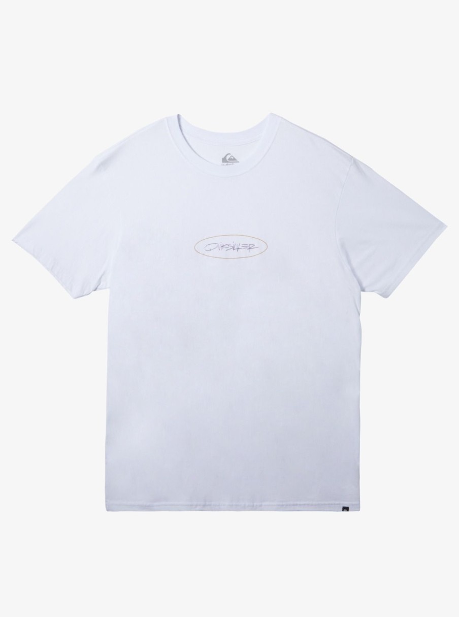 Mens Quiksilver Tees | Level Up T-Shirt White