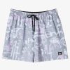 Mens Quiksilver Elastic Waist | Surfsilk Mix 17" Volleys Iron Gate