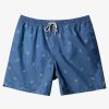 Mens Quiksilver Elastic Waist | Waterman Small Pedals 17" Volleys Ensign Blue Small Pedals V