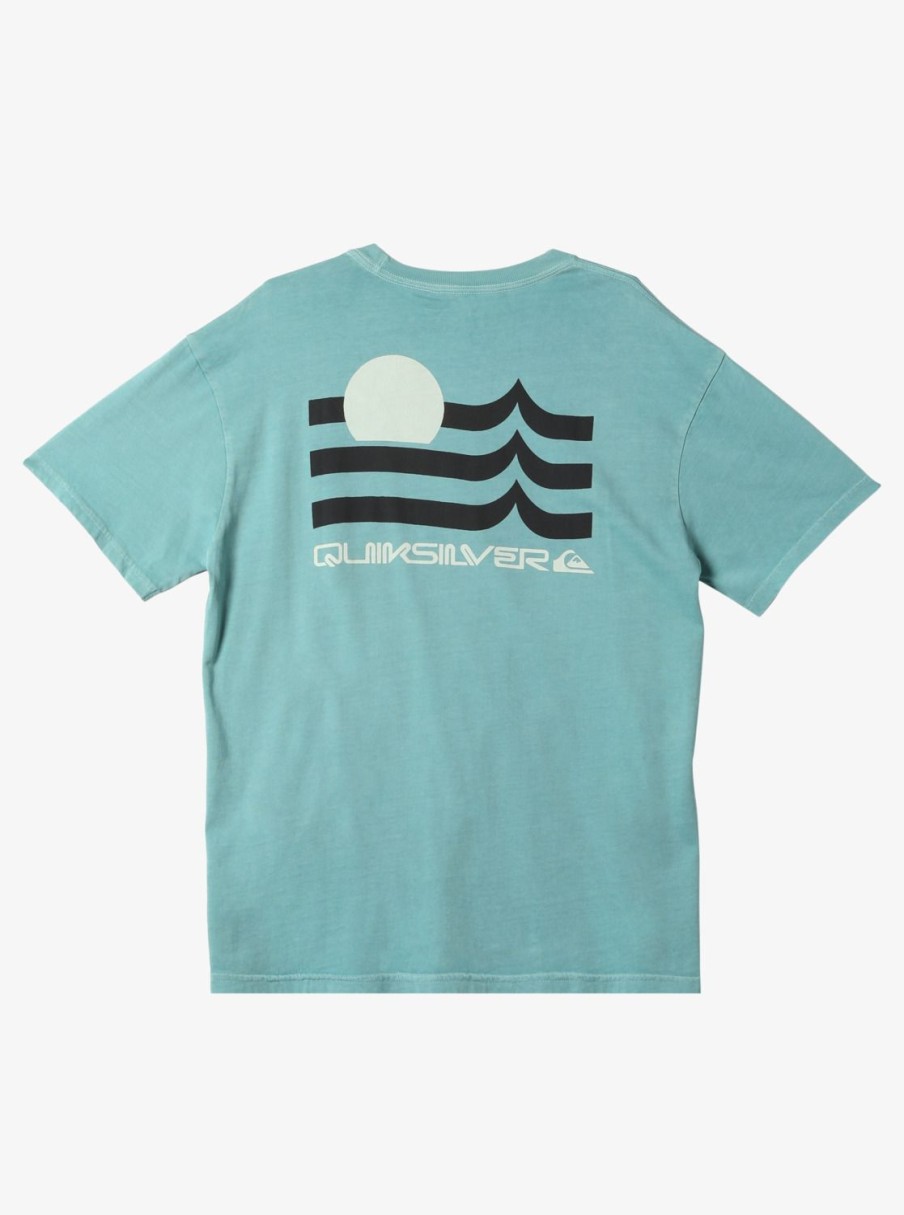 Mens Quiksilver Tees | Tipping Sunsets Mnd T-Shirt Reef Waters