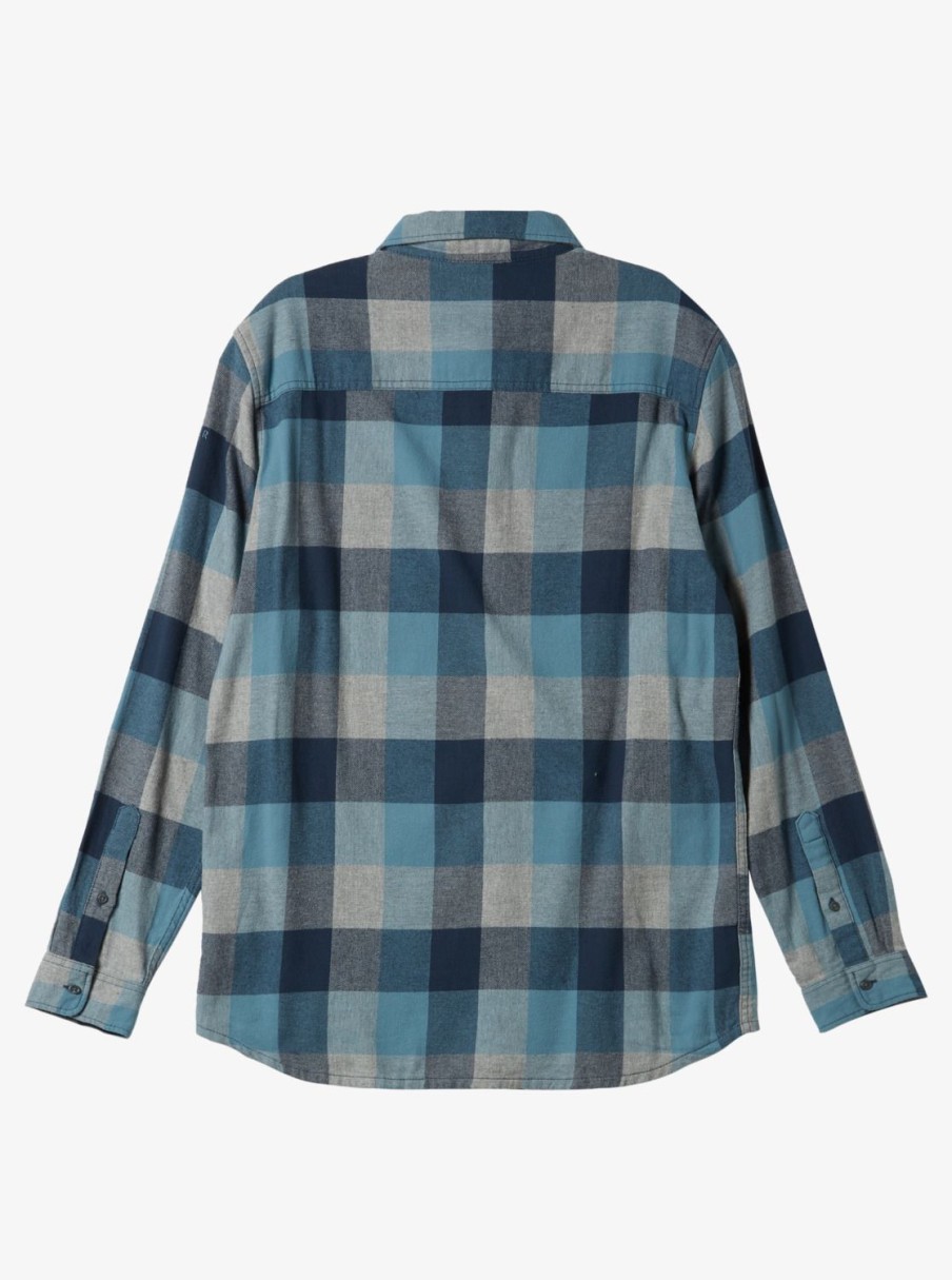 Mens Quiksilver Shirts & Polos | Motherfly Long Sleeve Shirt Midnight Navy Motherfly