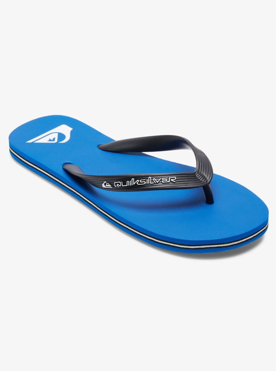 Mens Quiksilver Sandals | Molokai Core Flip-Flops Blue 1