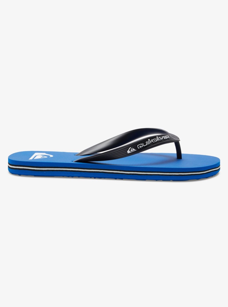 Mens Quiksilver Sandals | Molokai Core Flip-Flops Blue 1