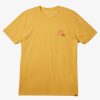 Mens Quiksilver Tees | Valley Of Dreams T-Shirt Bright Gold Heather