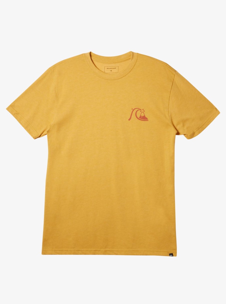 Mens Quiksilver Tees | Valley Of Dreams T-Shirt Bright Gold Heather