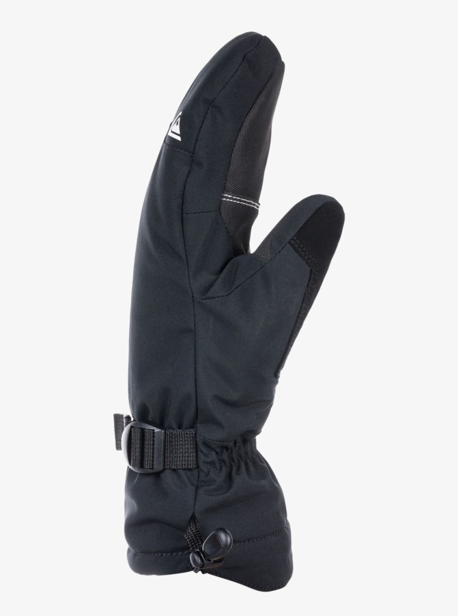 Mens Quiksilver Accessories | Mission Mitt Insulated Ski/Snowboard Mittens True Black