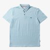 Mens Quiksilver Shirts & Polos | Sunset Cruise Short Sleeve Polo Shirt Cameo Blue