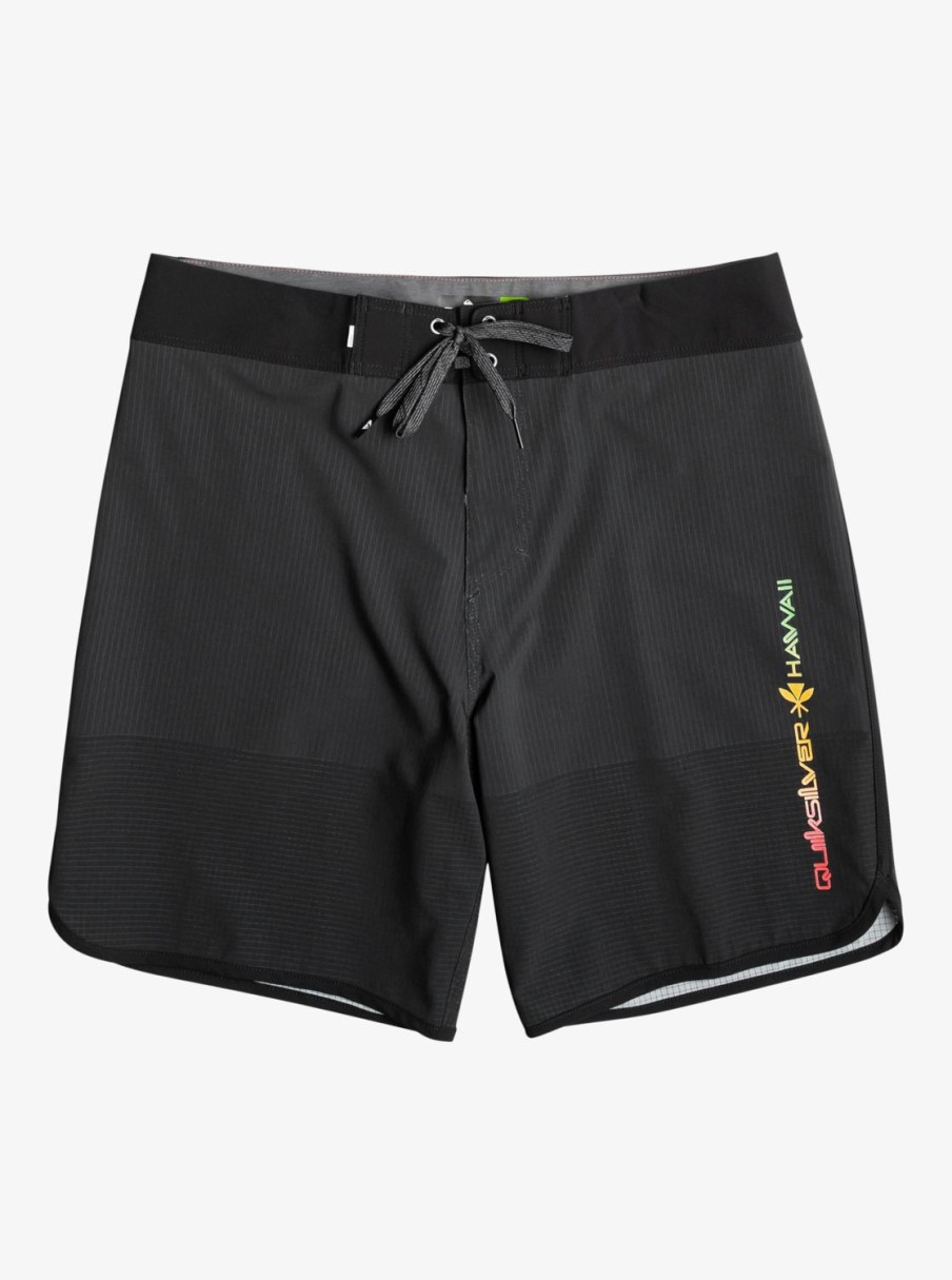 Mens Quiksilver Boardshorts | Highline Scallop 19" Boardshorts Black