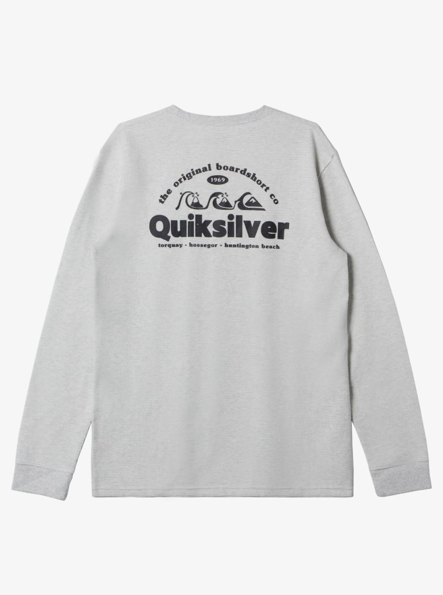 Mens Quiksilver Tees | Triple Up Thermal Mth T-Shirt Athletic Heather