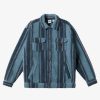 Mens Quiksilver Shirts & Polos | Sherpa Fleece Overshirt Aegean Blue Sherpa Shirt