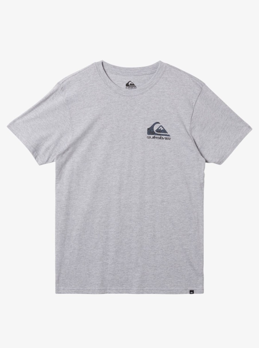 Mens Quiksilver Tees | Funky Filler T-Shirt Athletic Heather