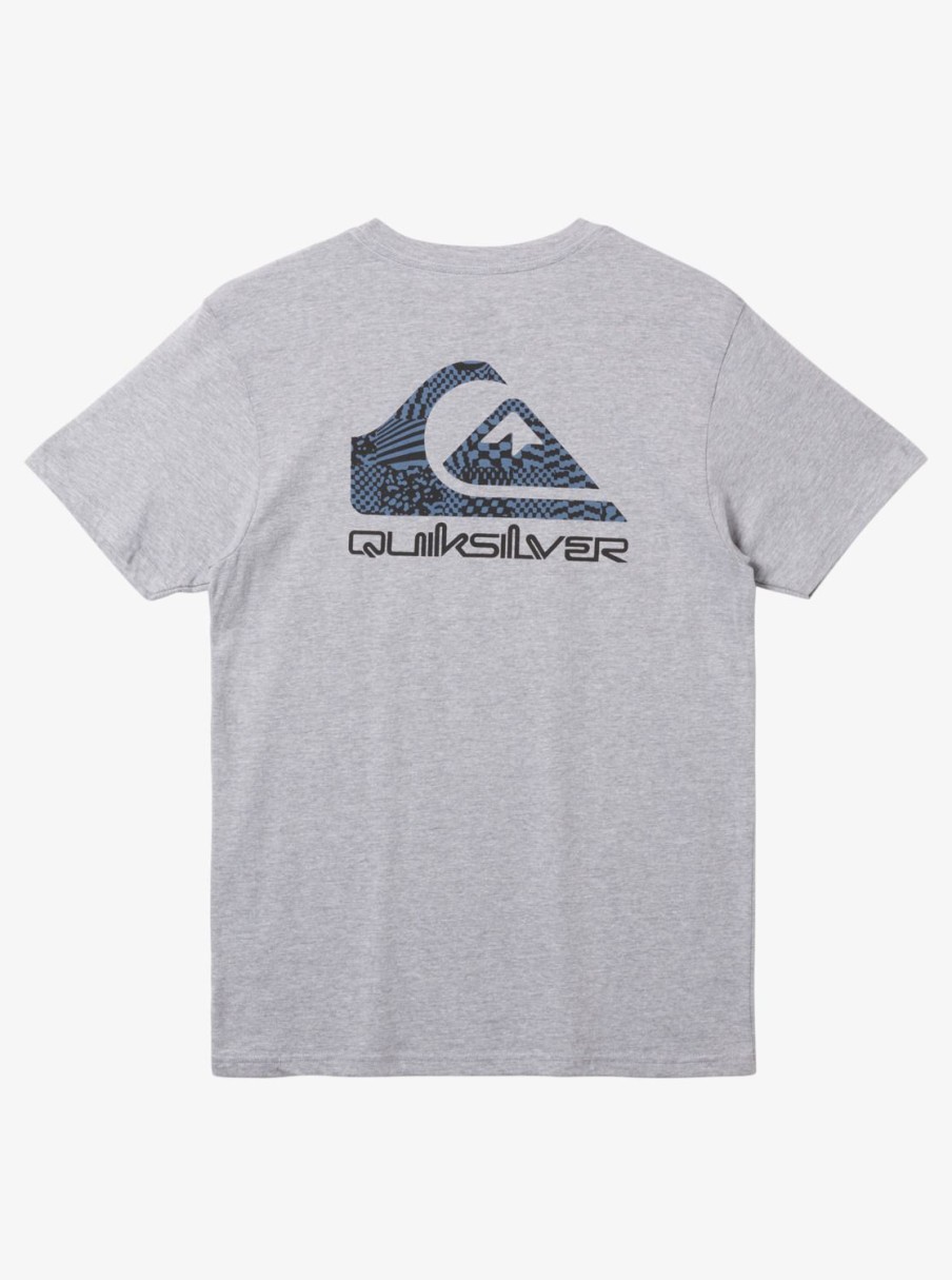 Mens Quiksilver Tees | Funky Filler T-Shirt Athletic Heather