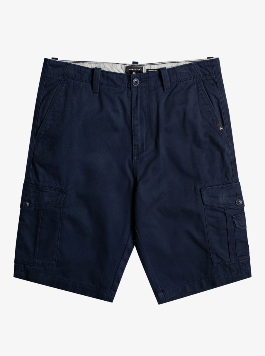 Mens Quiksilver Shorts & Amphibians | Crucial Battle Cargo Shorts For Men Navy Blazer