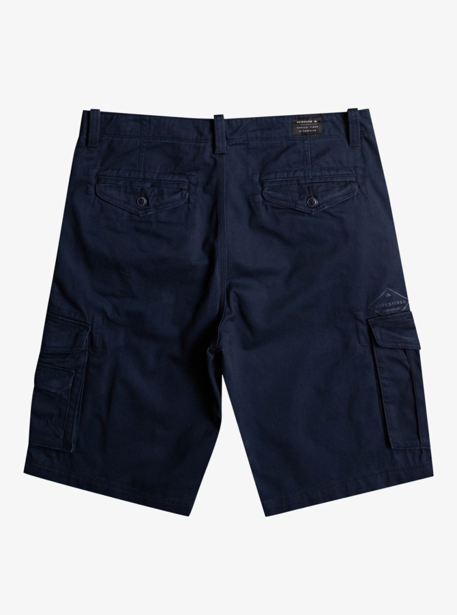 Mens Quiksilver Shorts & Amphibians | Crucial Battle Cargo Shorts For Men Navy Blazer