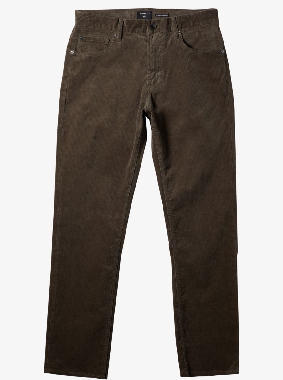 Mens Quiksilver Pants | Kracker Corduroy Pants Major Brown