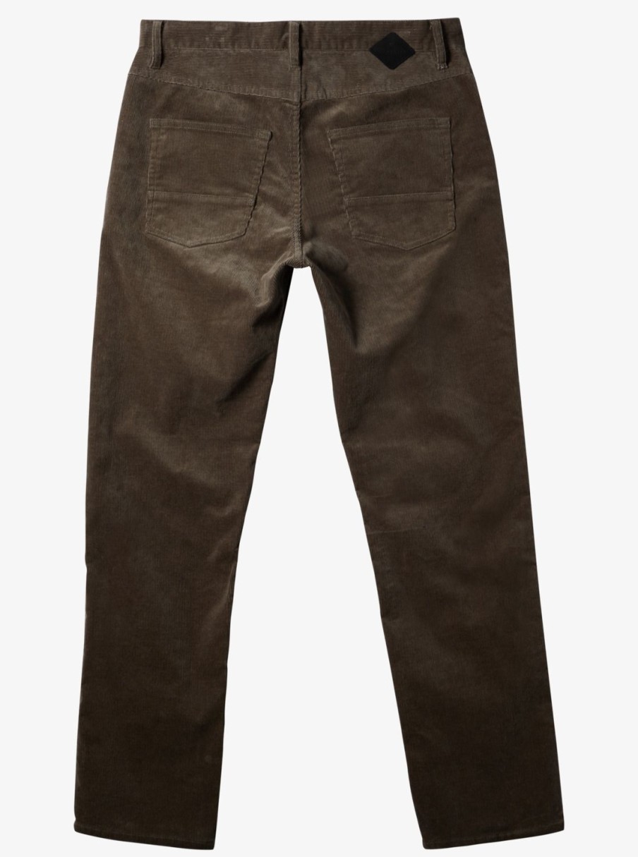 Mens Quiksilver Pants | Kracker Corduroy Pants Major Brown