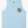 Mens Quiksilver Tees | Feelin The Vibe Tank Mt1 T-Shirt Clear Sky