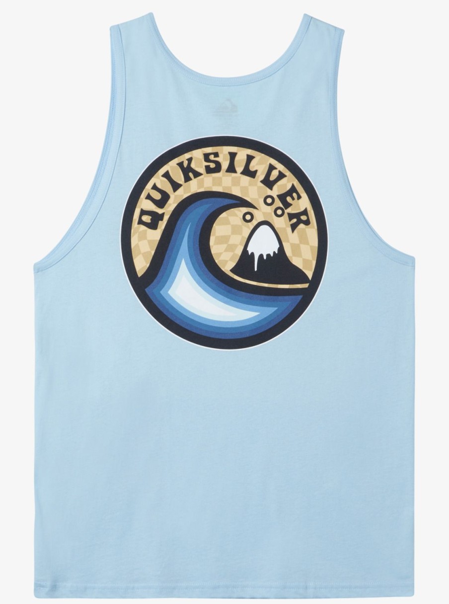 Mens Quiksilver Tees | Feelin The Vibe Tank Mt1 T-Shirt Clear Sky