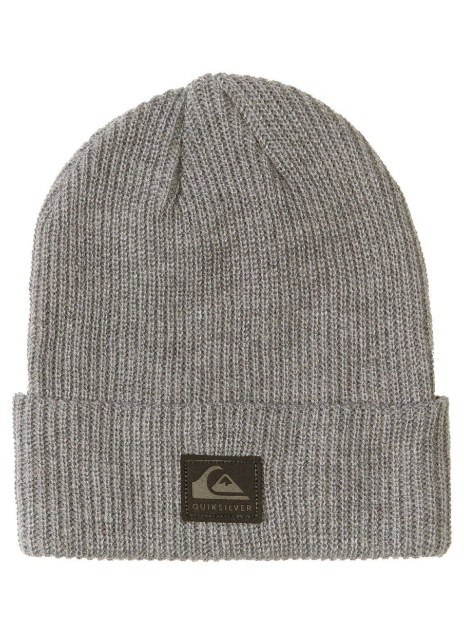 Mens Quiksilver Accessories | Performer Cuff Beanie Medium Grey Wash