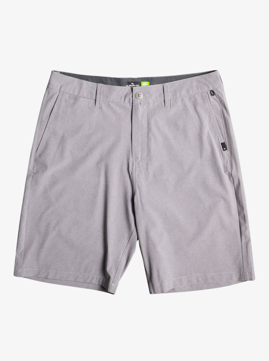 Mens Quiksilver Boardshorts | Union Heather 20" Amphibian Boardshorts For Young Men Sleet