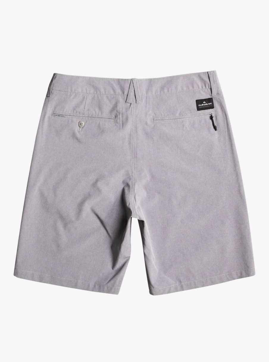 Mens Quiksilver Boardshorts | Union Heather 20" Amphibian Boardshorts For Young Men Sleet