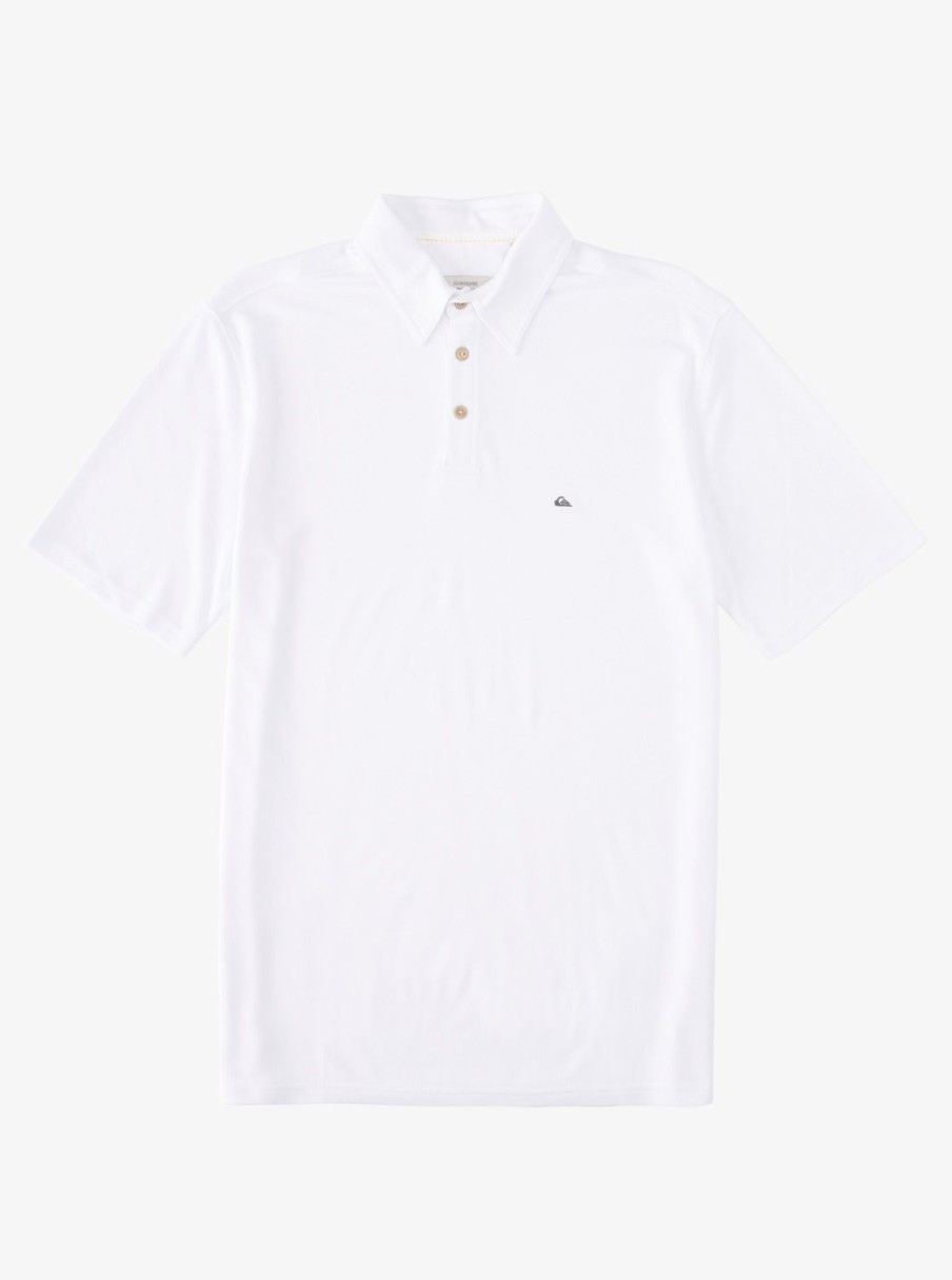 Waterman Quiksilver | Waterman Waterpolo Short Sleeve Polo Shirt White