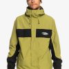 Mens Quiksilver Snow Jackets | High Altitude Gore-Tex® Technical Snow Jacket Green Olive