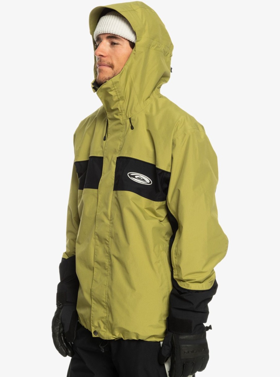 Mens Quiksilver Snow Jackets | High Altitude Gore-Tex® Technical Snow Jacket Green Olive