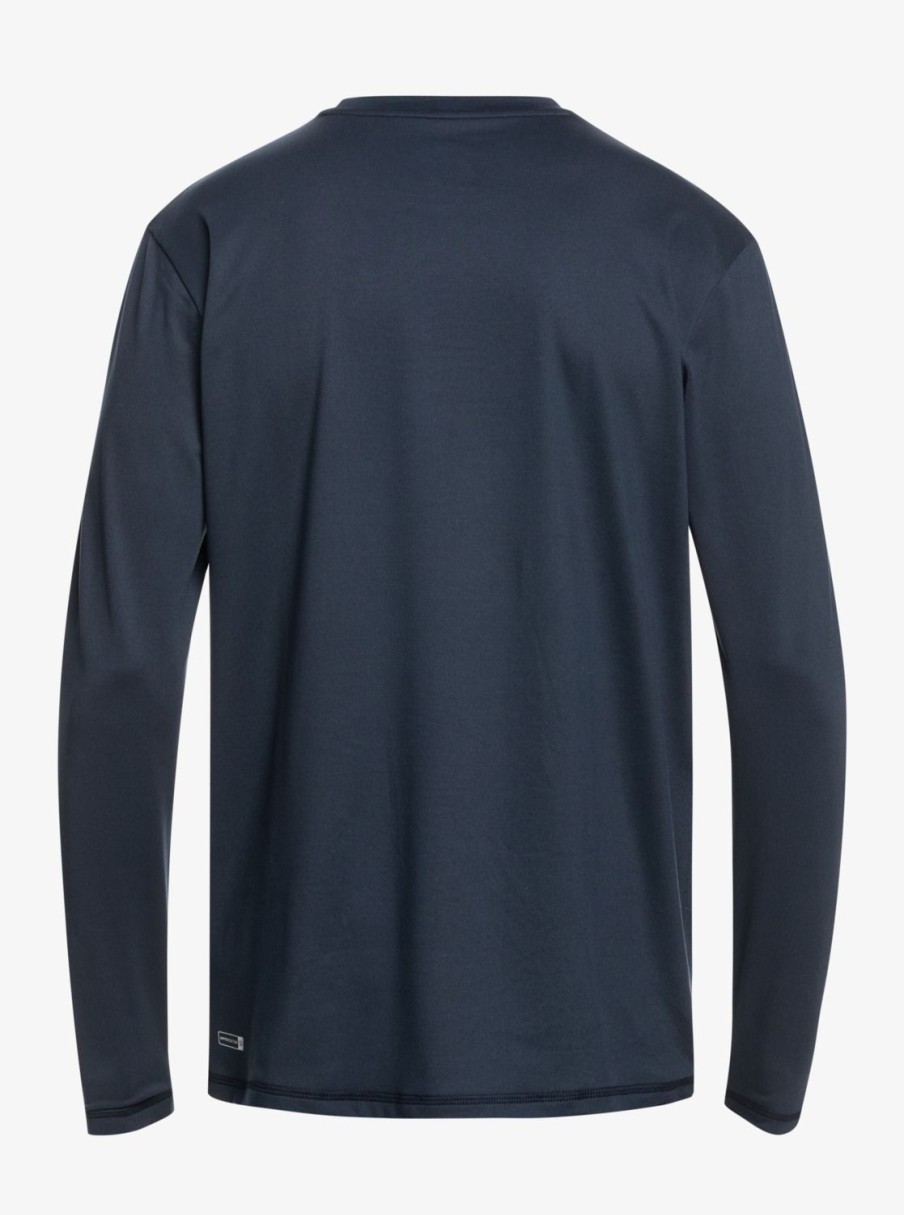 Mens Quiksilver Rashguards | Solid Streak Long Sleeve Upf 50 Surf Tee Navy Blazer