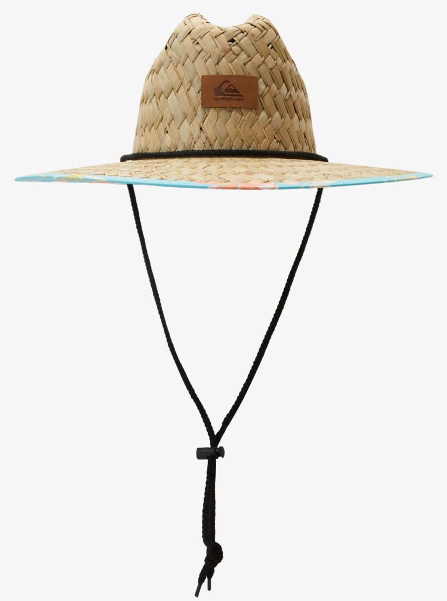 Mens Quiksilver Hats | Outsider Straw Lifeguard Hat Blue Radiance