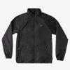 Mens Quiksilver Jackets | Waterman Shell Shock Water-Resistant Lightweight Mini Ripstop Windbreaker Black