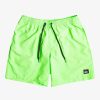 Mens Quiksilver Elastic Waist | Everyday 17" Volleys For Young Men Green Gecko