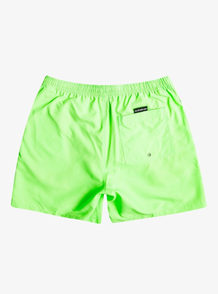 Mens Quiksilver Elastic Waist | Everyday 17" Volleys For Young Men Green Gecko