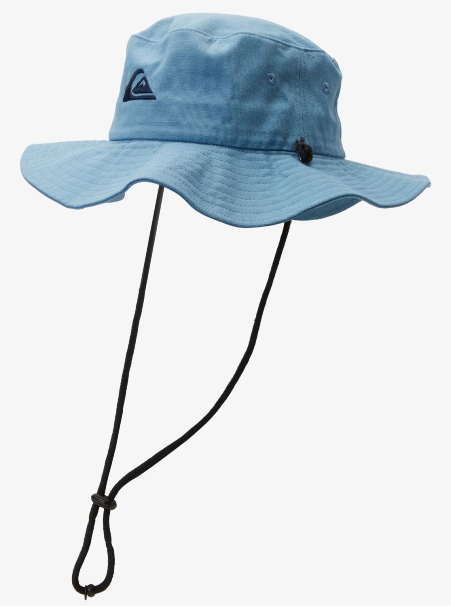 Mens Quiksilver Hats | Bushmaster Safari Boonie Hat Aegean Blue