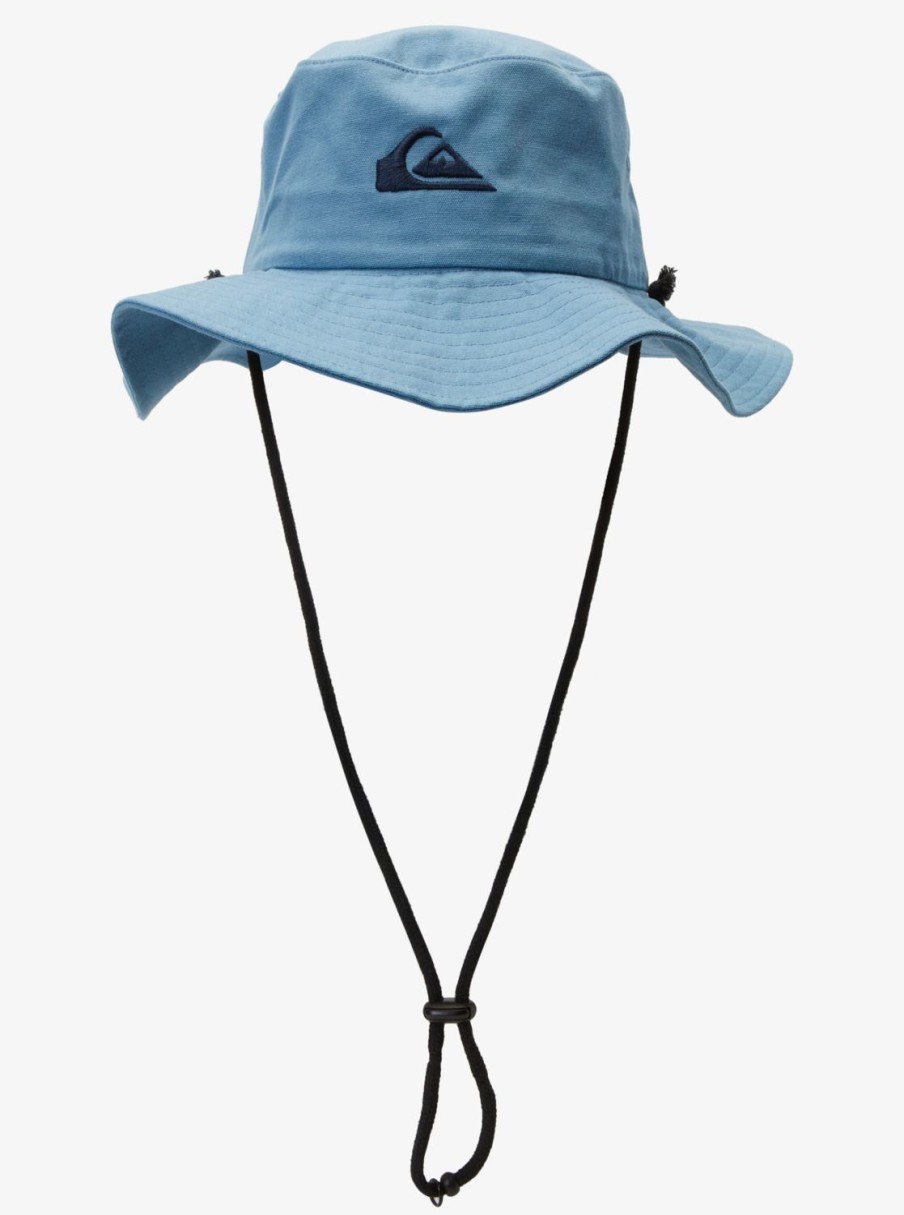 Mens Quiksilver Hats | Bushmaster Safari Boonie Hat Aegean Blue