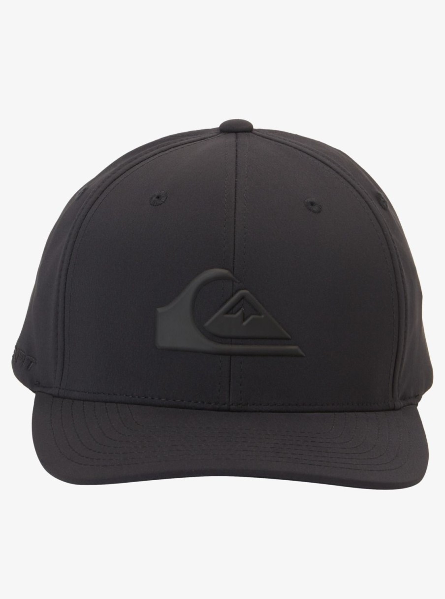 Mens Quiksilver Hats | Amped Up Flexifit Hat True Black