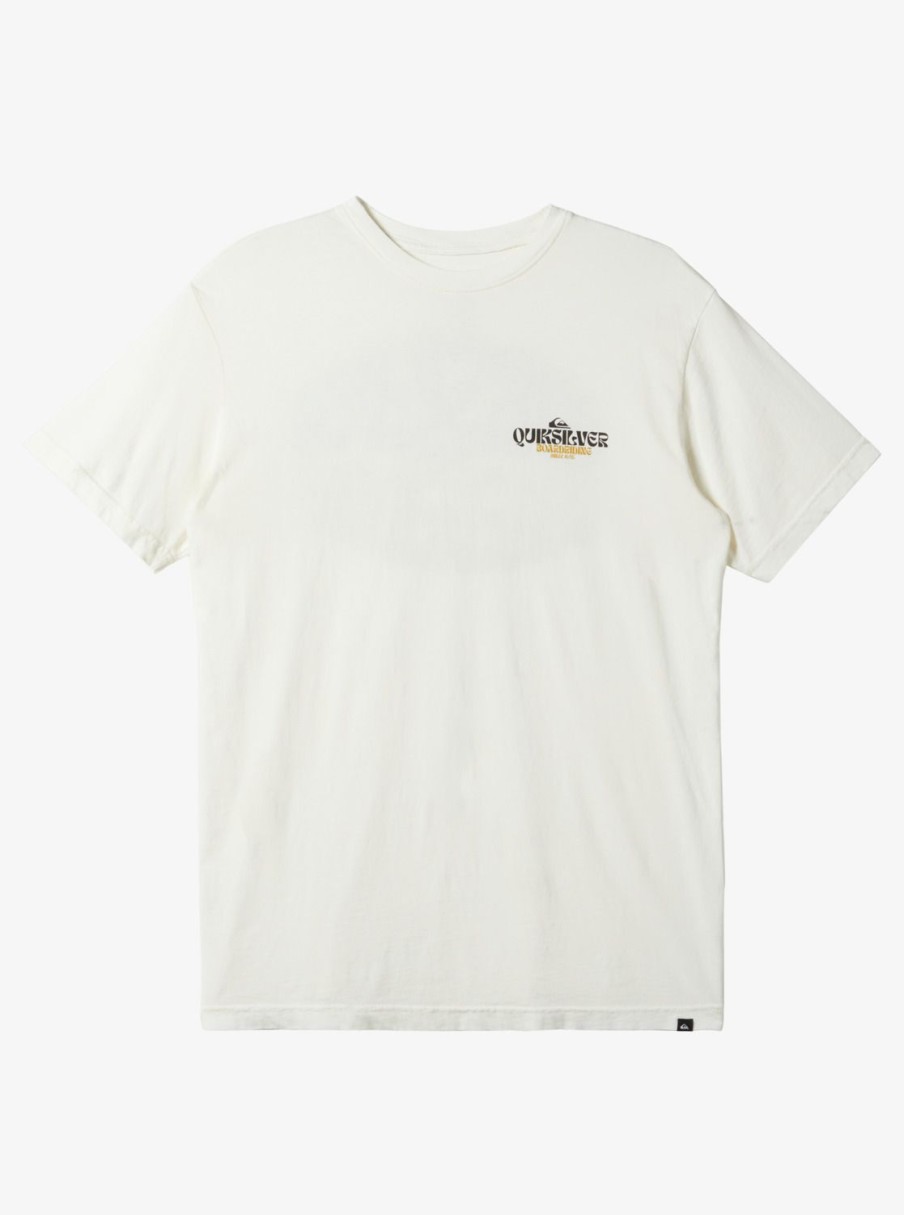 Mens Quiksilver Tees | Bold Move T-Shirt Antique White