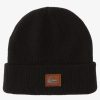 Mens Quiksilver Accessories | Performer Cuff Beanie Black