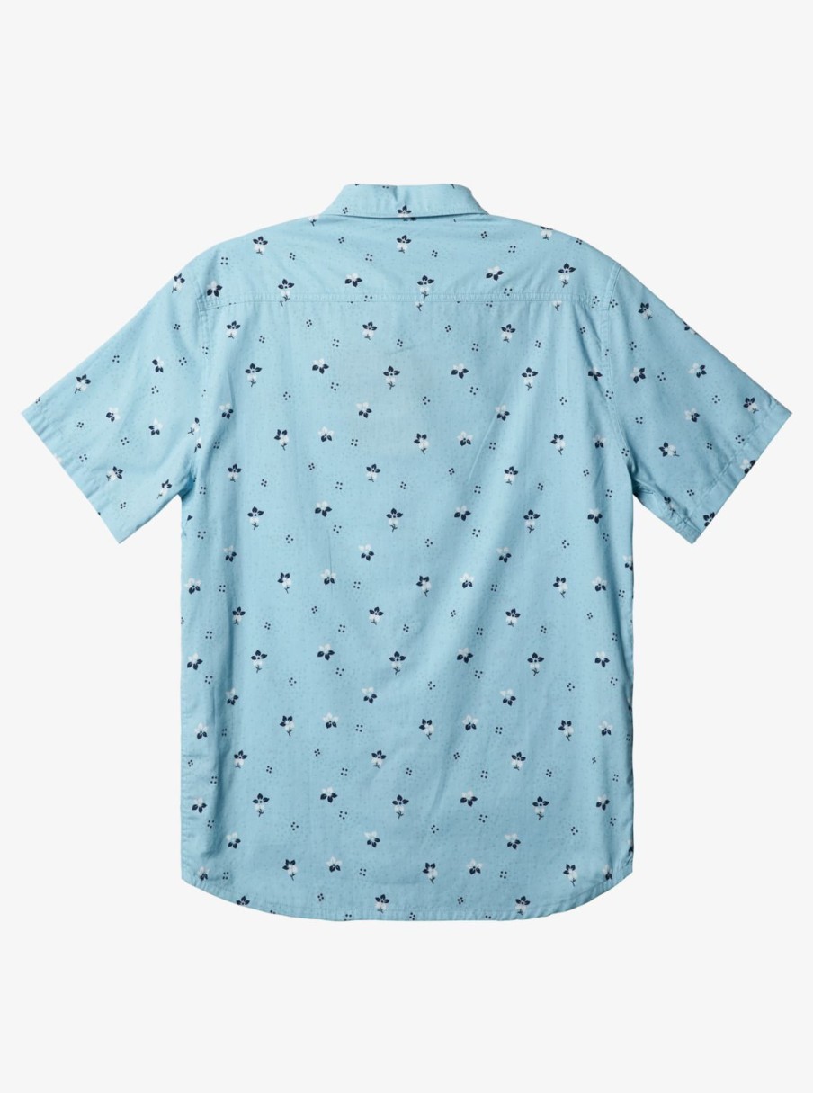 Mens Quiksilver Shirts & Polos | Summer Petals Short Sleeve Shirt Dream Blue