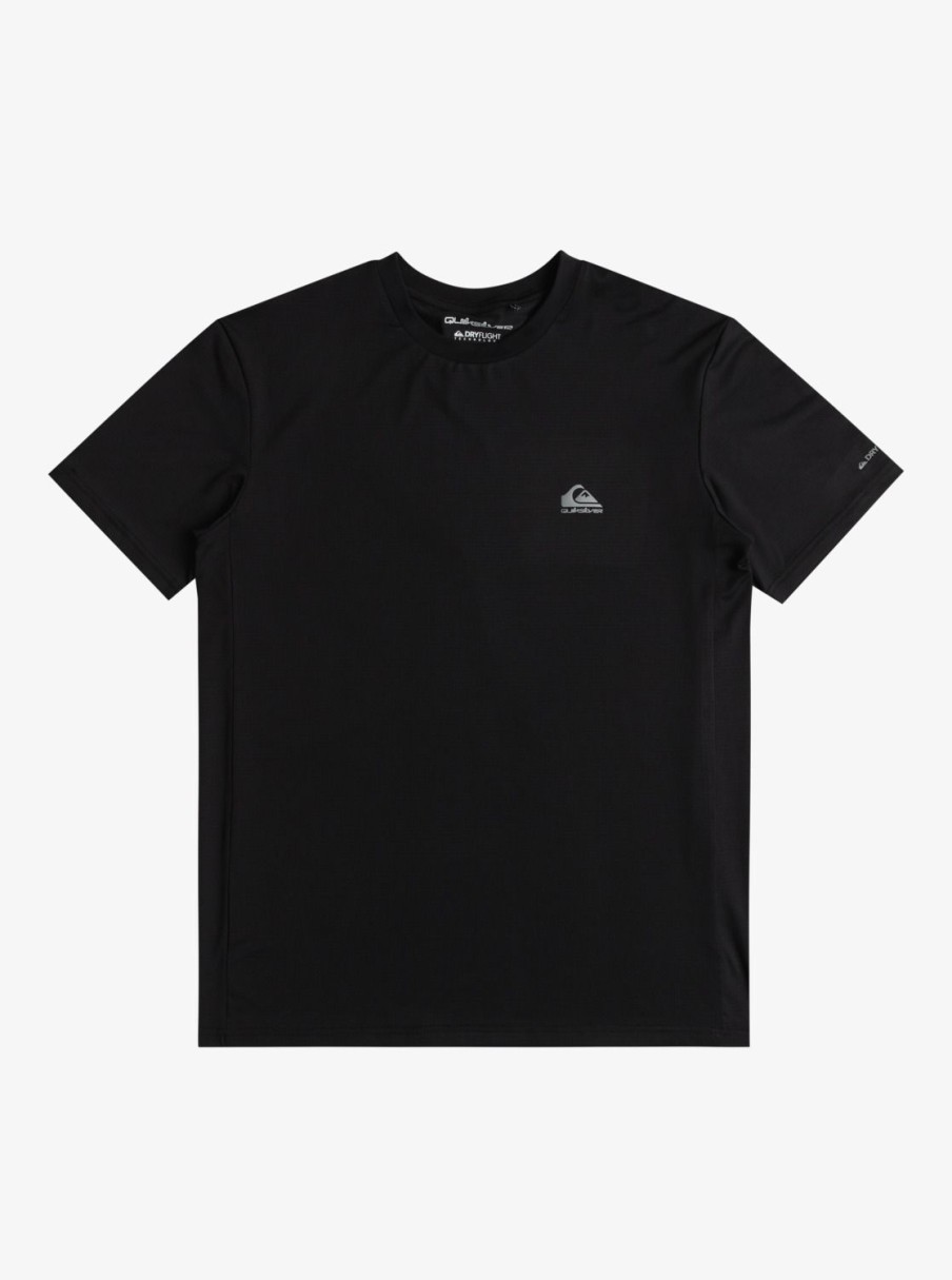 Mens Quiksilver Tees | Lap Time T-Shirt True Black