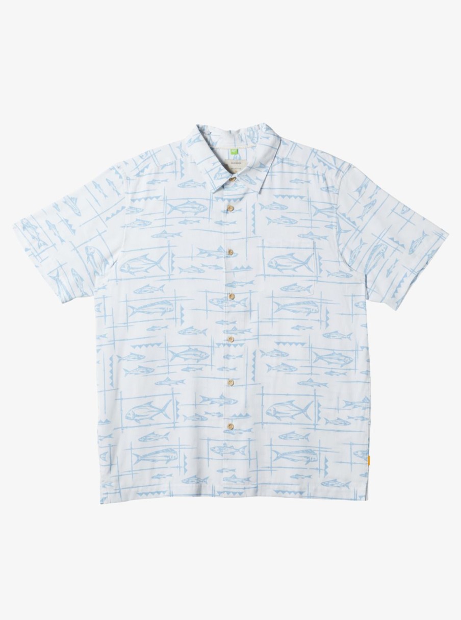 Mens Quiksilver Shirts & Polos | Waterman Bento Woven Shirt Bento White