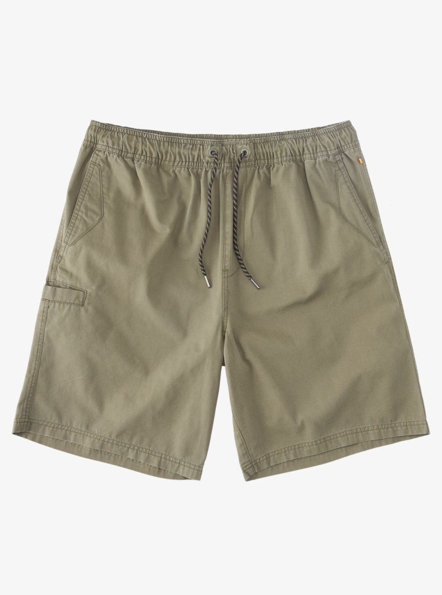 Waterman Quiksilver | Waterman Last Light Elastic Waist 19" Shorts Dusty Olive