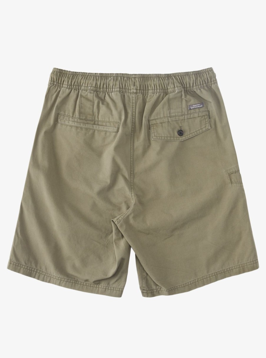 Waterman Quiksilver | Waterman Last Light Elastic Waist 19" Shorts Dusty Olive