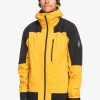 Mens Quiksilver Snow Jackets | Ultralight Gore-Tex® Technical Snow Jacket Mineral Yellow