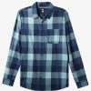 Mens Quiksilver Shirts & Polos | Motherfly Long Sleeve Shirt Pastel Turquoise Motherfly