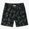 Mens Quiksilver Shorts & Amphibians | Taxer Print Elastic Waist Shorts Laurel Wreath Painted Palms